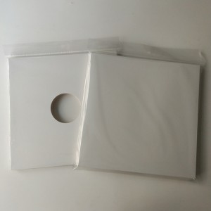 Couverture de disque 12 LP carton blanc / disque sans trou