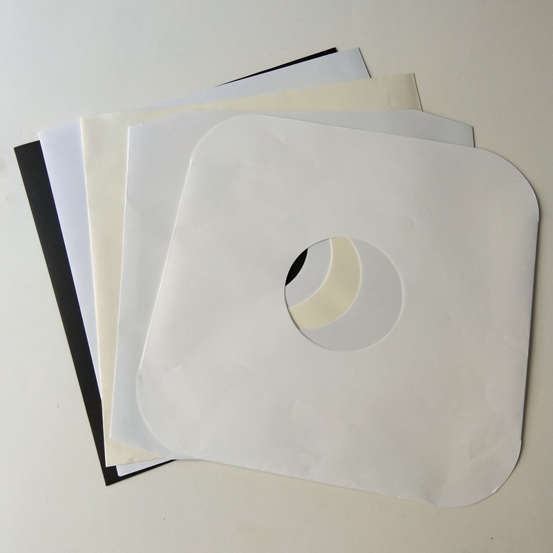 12 pochettes intérieures en vinyle en papier blanc pour disque vinyle 33 tours