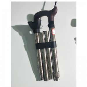 canne pliante en aluminium pour soins de santé avec impression complète