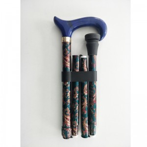 canne pliante en aluminium pour soins de santé avec impression complète