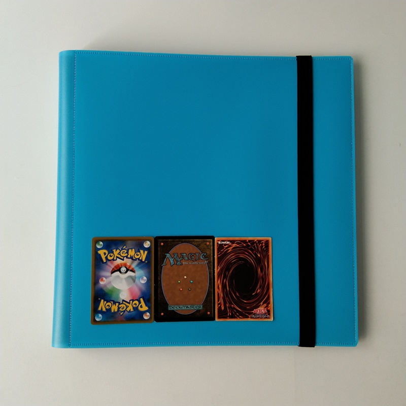 Album bleu de portefeuille de collectionneurs de couleur bleue 12 pour la carte de baseball
