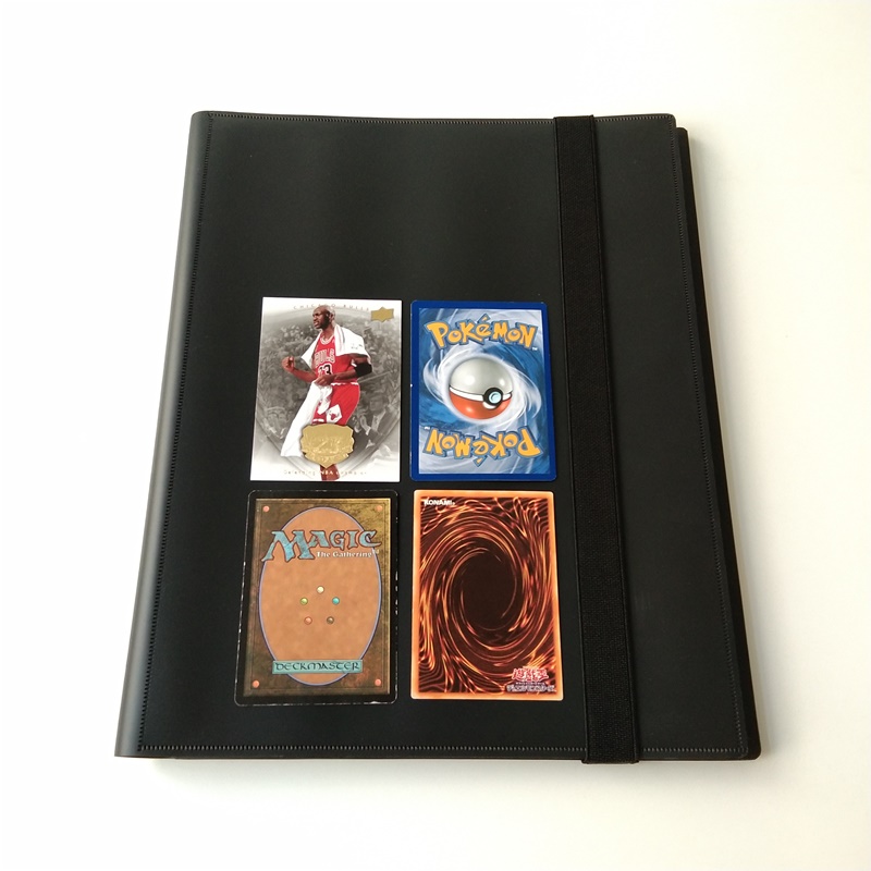 Albums de reliure de cartes à collectionner poly noir 9 albums pour cartes MTG / YGO / Sport