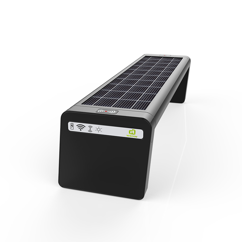 Support pour vélo optionnel Solar Smart Bench et écran à DEL à l'arrière