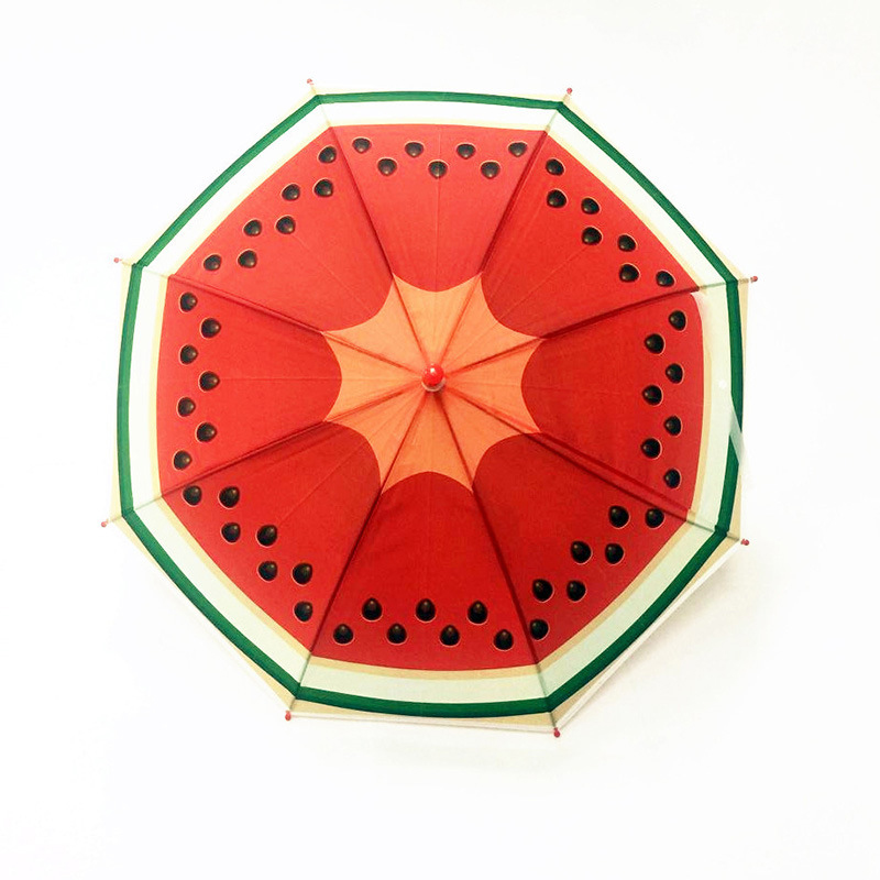 Fruit Parasol de matière automatique POE transparent Parapluie mignon pour enfants