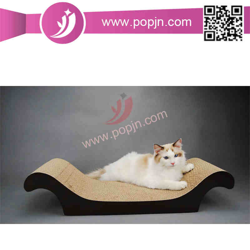 Le chat de papier ondulé qui respecte l'environnement de chat de papier gratte le grattoir d'animal familier