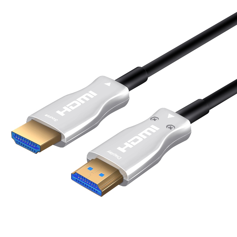Câble HDMI à fibre optique, HDMI 2.0 AM à AM, 4K @ 60 HZ, 18 Gps, RGB4: 4: 4 3D ARC