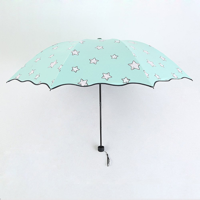 TOP évalué article cadeaux de société changeant de couleur parapluie pluie 3 fois