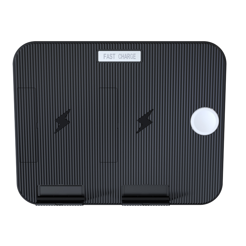 KPS-9301HC OEM vente chaude 10W rapide QI 2 charge mobile 3 dans 1 chargeur sans fil avec adaptateur 30W