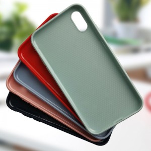 Etui de téléphone en silicone liquide pour iphone X, XR, MAX