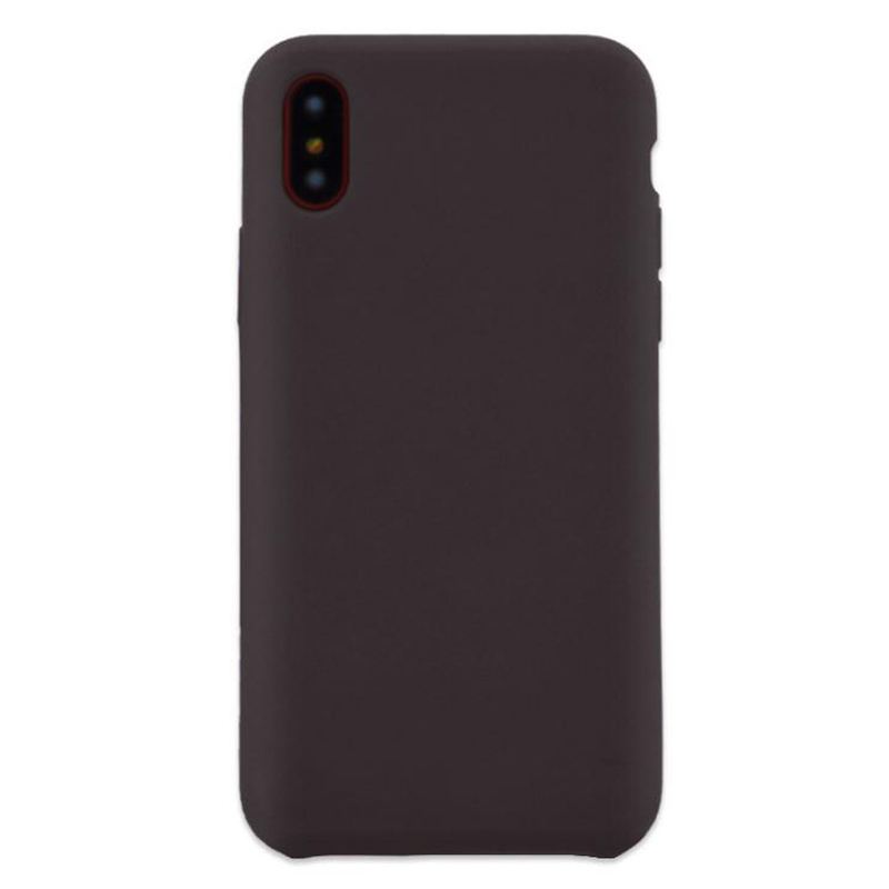 Pour iPhone X, étuis souples en silicone, étuis en silicone pour téléphone portable, arrière mobile