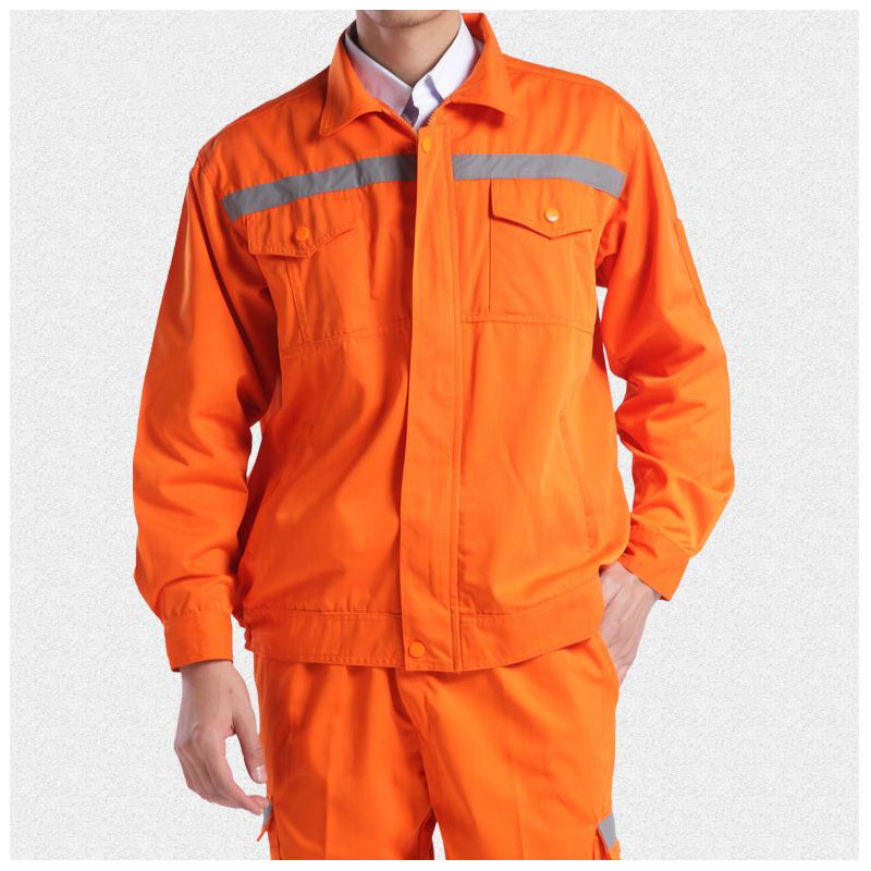 Survêtement d'assainissement personnalisé de couleur orange fluorescent
