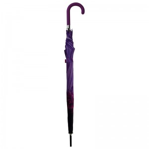 Parapluie droit extérieur Sun Parasol Auto Open Compact avec logo