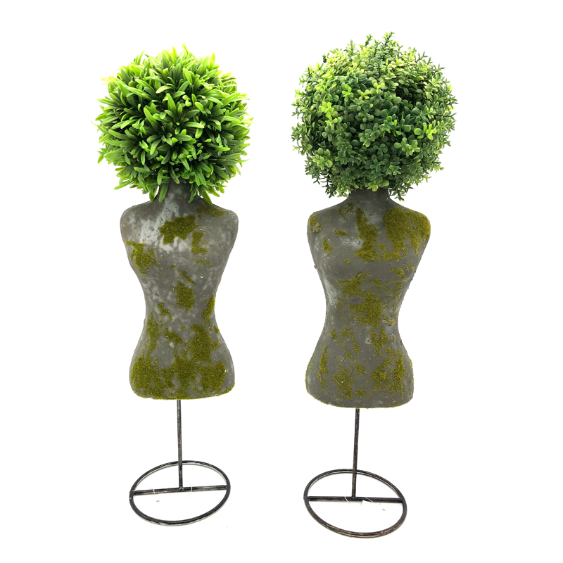 Plante succulente de cactus de Deciration de bureau principal de planteur de visage artificiel de visage