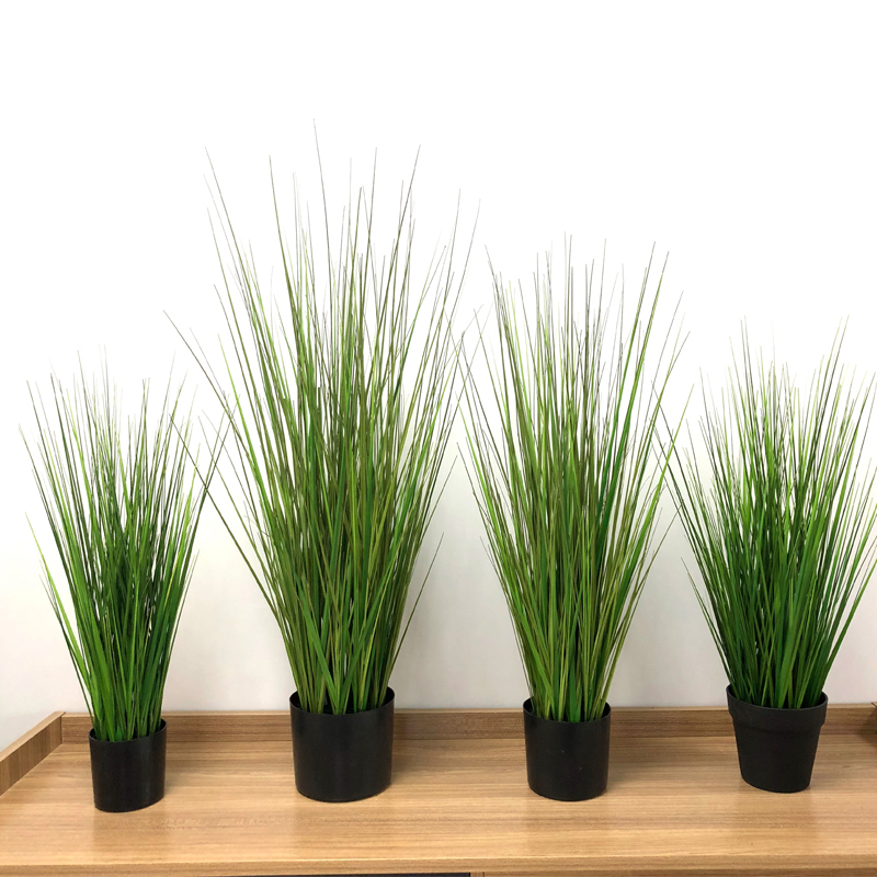 Plante d'herbe artificielle artificielle de la nature 2 dans un décor de jardinière décorative