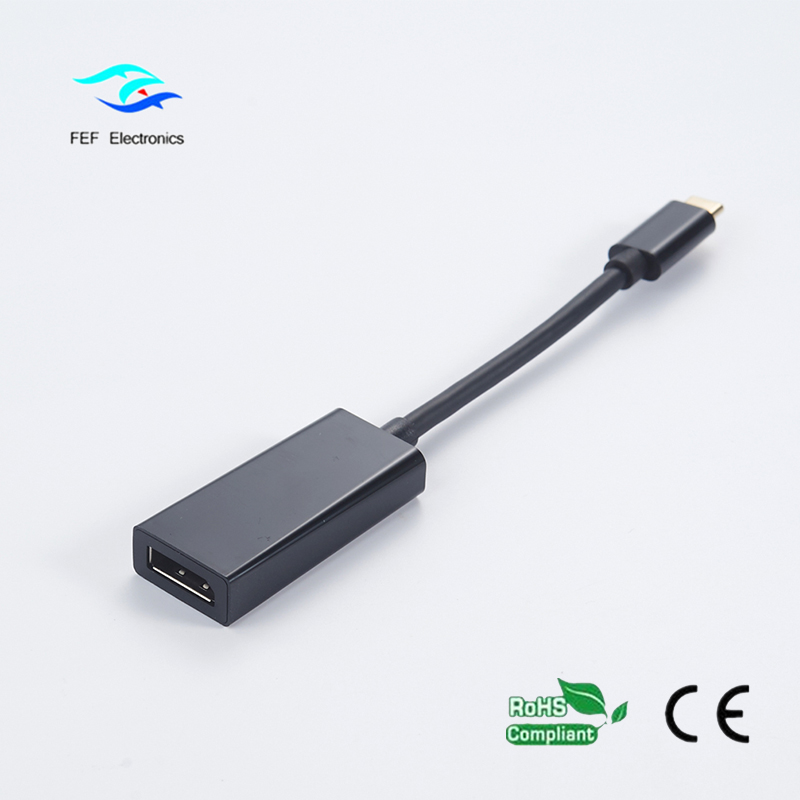 Coque ABS femelle USB TYPE C vers Displayport Code: FEF-USBIC-004A