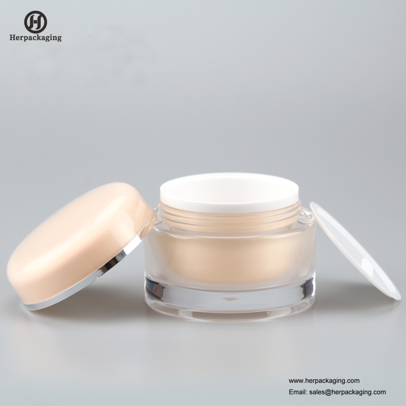 HXL213 jarre cosmétique acrylique vide ronde de luxe