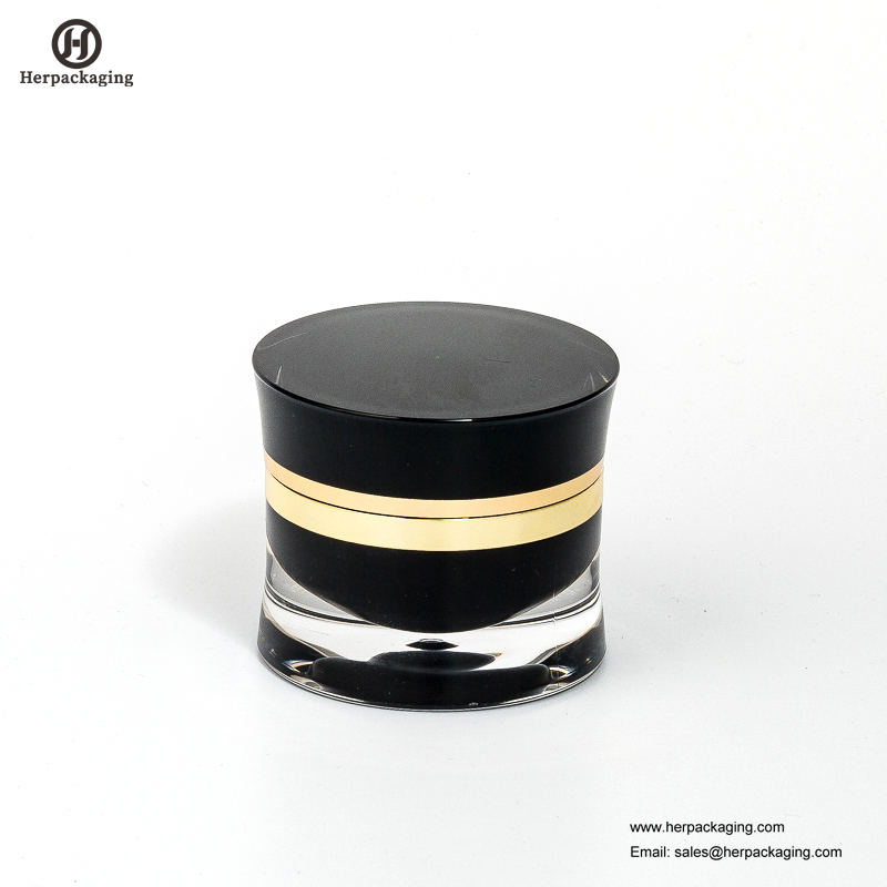 HXL217 jarre cosmétique acrylique vide ronde de luxe