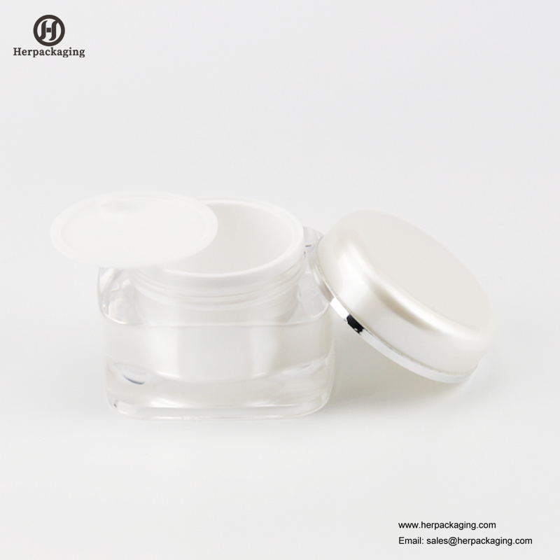HXL221 jarre cosmétique acrylique vide ronde de luxe