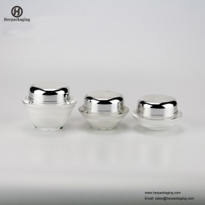 HXL223 jarre cosmétique acrylique vide ronde de luxe