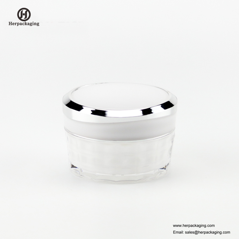 HXL227A jarre cosmétique acrylique vide ronde de luxe