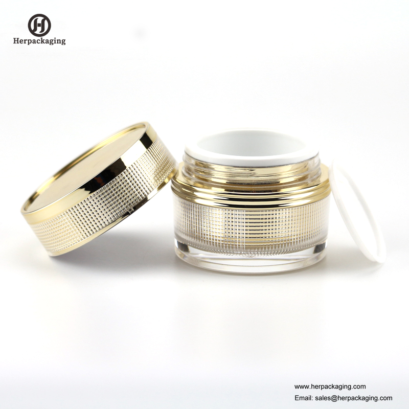 HXL236 jarre cosmétique acrylique vide ronde de luxe