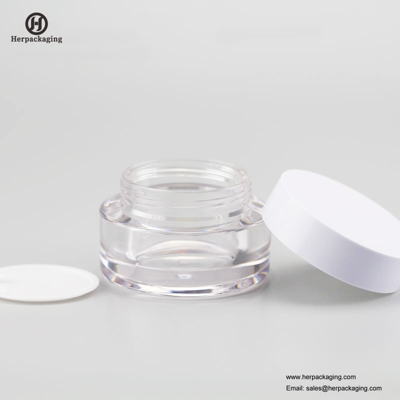 HXL237A jarre cosmétique acrylique vide ronde de luxe