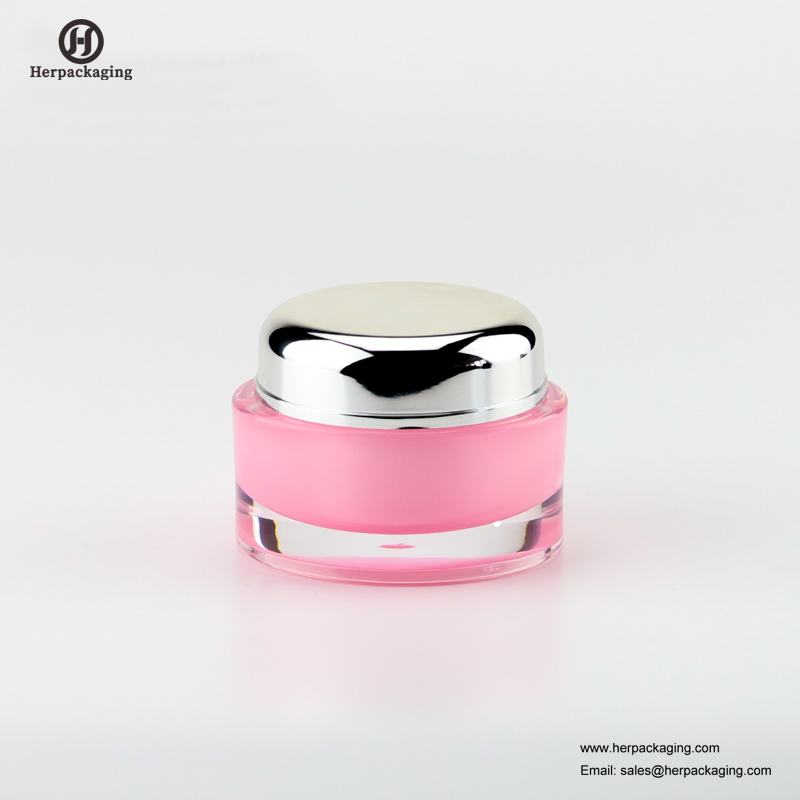 HXL2110 jarre cosmétique acrylique vide ronde de luxe