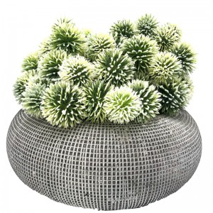 Boule de cactus artificielle dans la décoration succulente de pot décoratif pour la maison ou le bureau