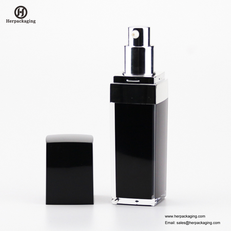 HXL314 vide acrylique crème sans air et bouteille de lotion emballage cosmétique contenant de soins de la peau