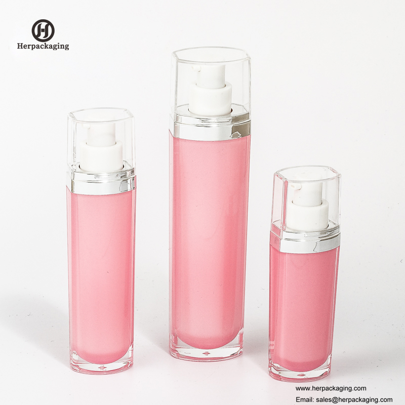 HXL319 vide acrylique crème sans air et bouteille de lotion emballage cosmétique contenant de soins de la peau