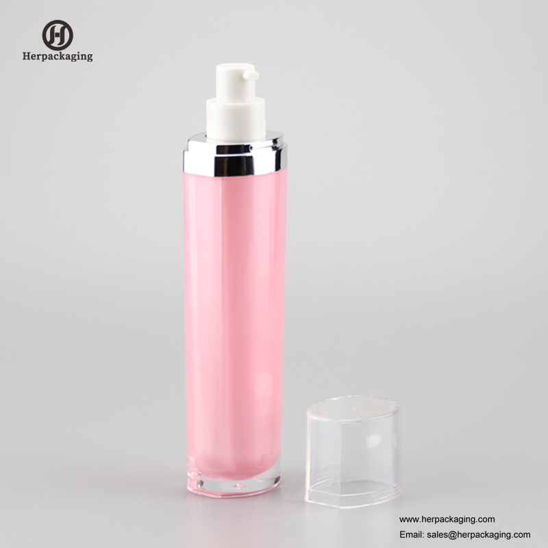 HXL322 vide acrylique crème sans air et bouteille de lotion emballage cosmétique contenant de soins de la peau