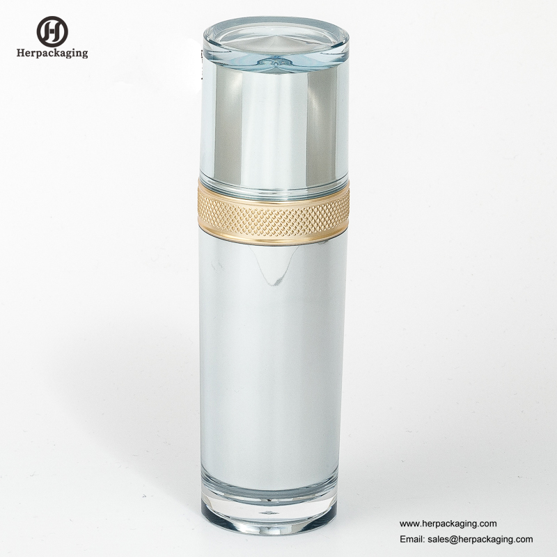 HXL327 vide acrylique crème sans air et bouteille de lotion emballage cosmétique contenant de soins de la peau
