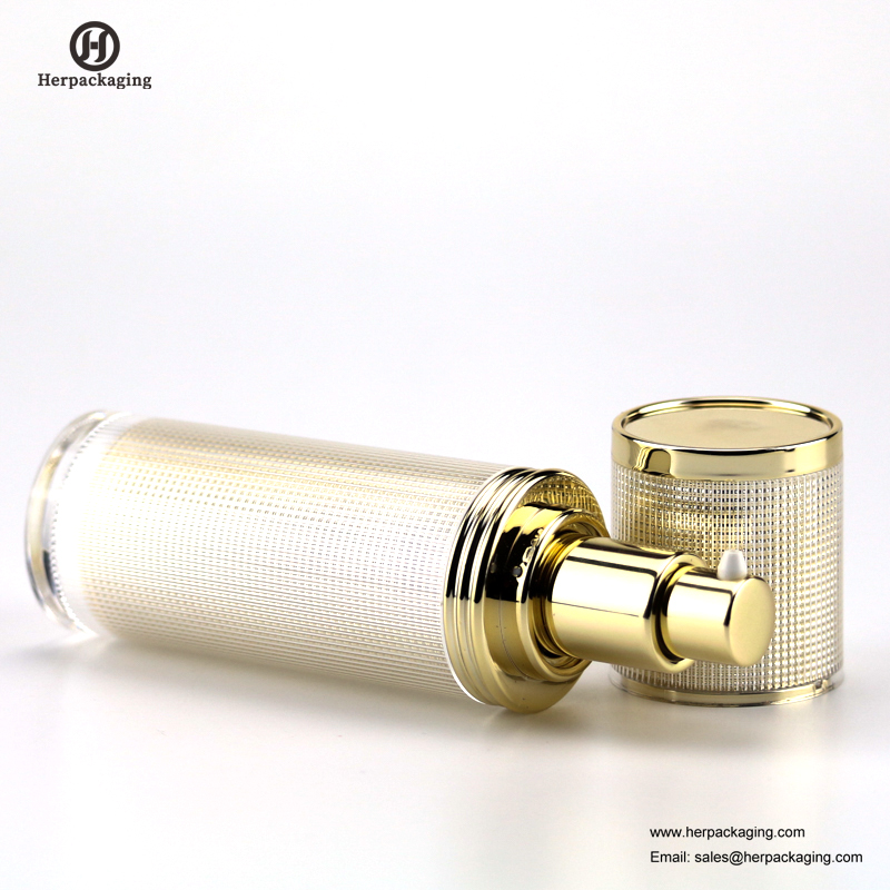 HXL329 vide acrylique crème sans air et bouteille de lotion emballage cosmétique contenant de soins de la peau