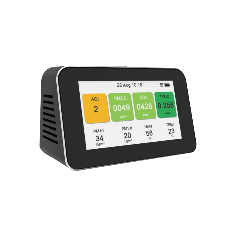 Dienmern 2019 Détecteur de qualité de l'air portable CO2 testeur PM2.5 détecteur de l'air intérieur PM1.0 PM10 moniteur de qualité de l'air intelligent HCHO