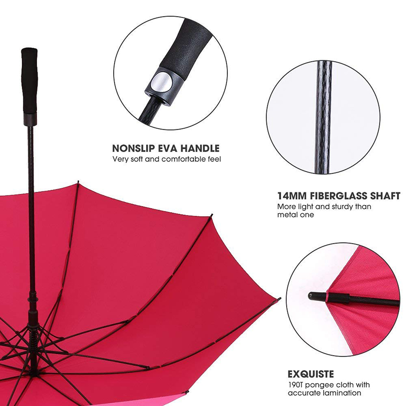 27 pouces parapluie golf EVA bouton-poussoir poignée parapluie Golf