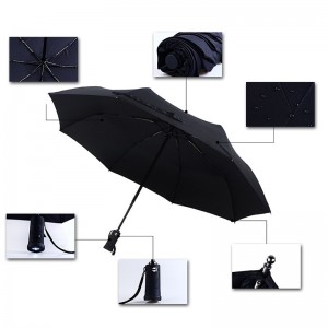 Parapluie pliable avec la lumière de LED