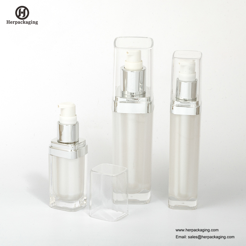 HXL3110 vide acrylique crème sans air et lotion bouteille emballage cosmétique contenant de soins de la peau