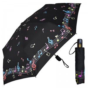Produits marketing Top Quality magic Changement de couleur Sublimation 3 fois Parapluie