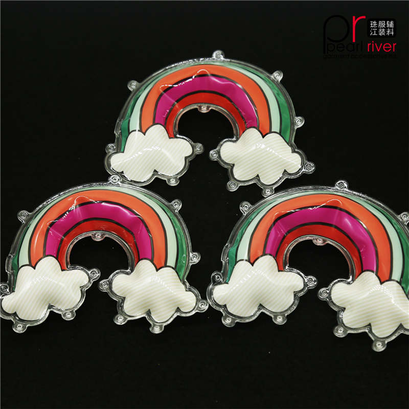 patch gonflé en PVC arc-en-ciel