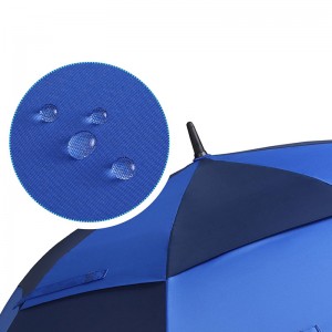 Parapluie de golf droit grand grand plein air double couvert pluvieux