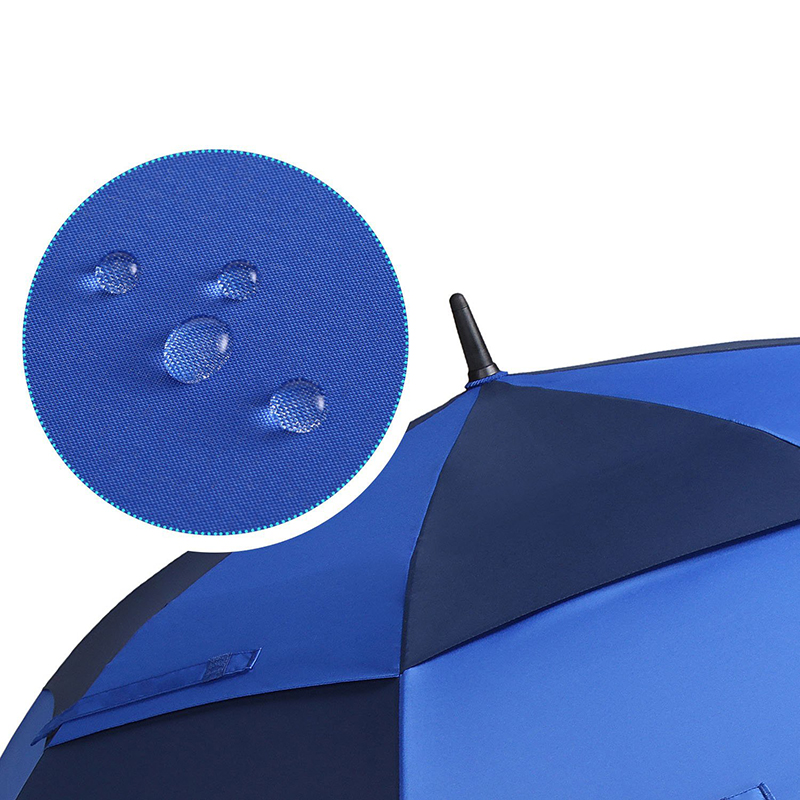 Parapluie de golf droit grand grand plein air double couvert pluvieux