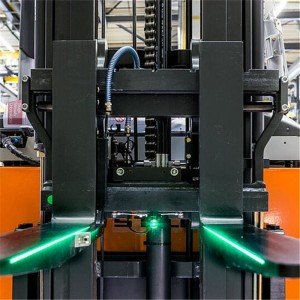 Systèmes de guidage laser empileur pour entrepôt