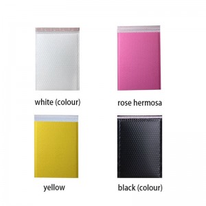 Sac de mailer de poly enveloppe de bulle d'enveloppes en plastique imprimées par coutume de rose de rose d'or