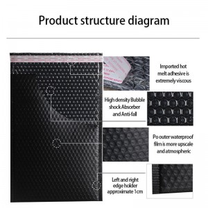 Usine En Gros Personnalisé Imprimé Rose En Plastique Couleur Bulle Mailing Sac Enveloppe Rembourrée