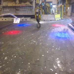 Voyant d'alarme de grue 84-120W LED pour voyants de grue rouges / bleus