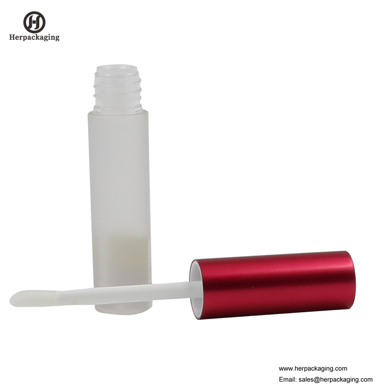 Tubes de brillant à lèvres vides en plastique transparent HCL302 pour applicateurs de brillant à lèvres floqués