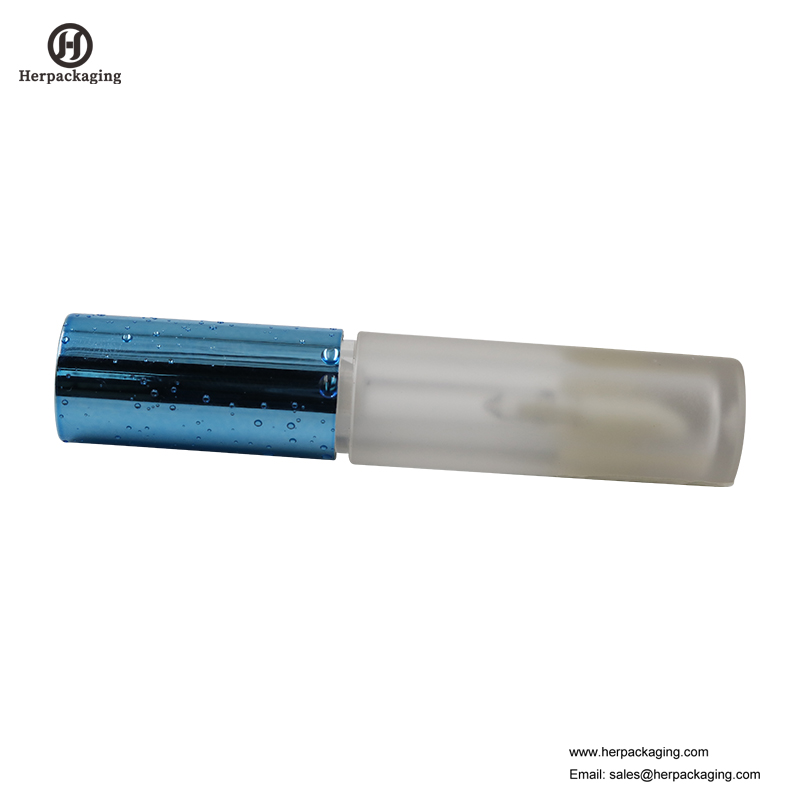 Tubes de brillant à lèvres vides en plastique transparent HCL303 pour applicateurs de brillant à lèvres floqués