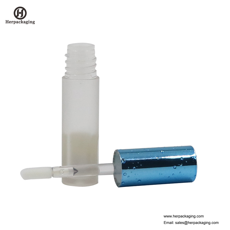 Tubes de brillant à lèvres vides en plastique transparent HCL303 pour applicateurs de brillant à lèvres floqués
