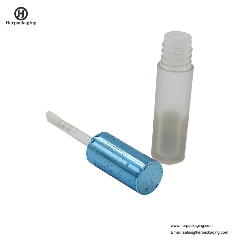 Tubes de brillant à lèvres vides en plastique transparent HCL307 pour applicateurs de brillant à lèvres floqués