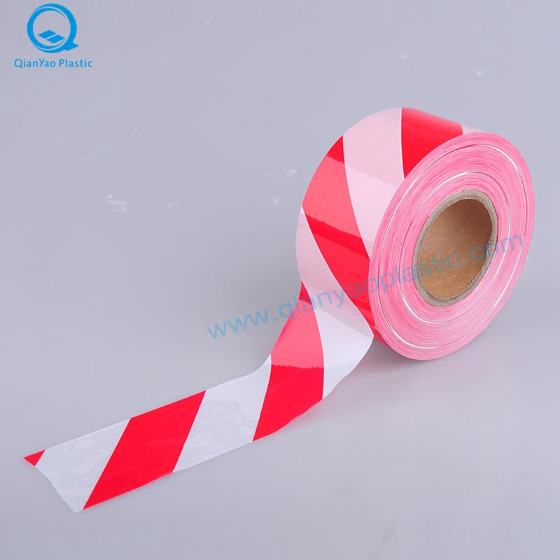 Ruban de signalisation rouge / blanc et bleu / blanc / Ruban de précaution / Ruban de barricade / Ruban de barrière / Ruban de danger